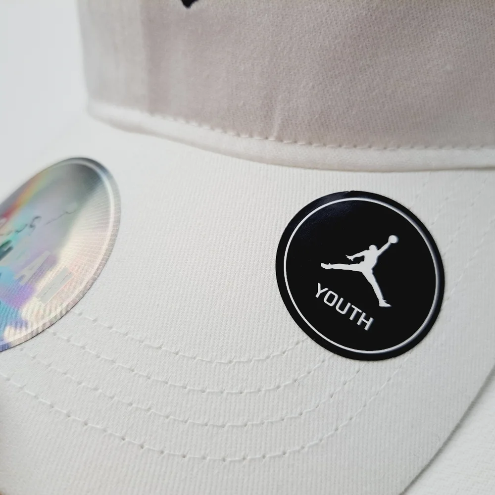 Air Jordan Youth Hat Cap Solid Cotton White Boys